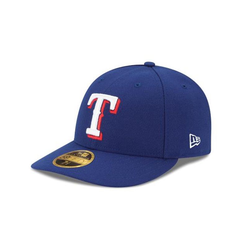 MLB Texas Rangers Authentic Collection Low Profile 59Fifty Fitted (MNO2948) - Blue New Era Caps